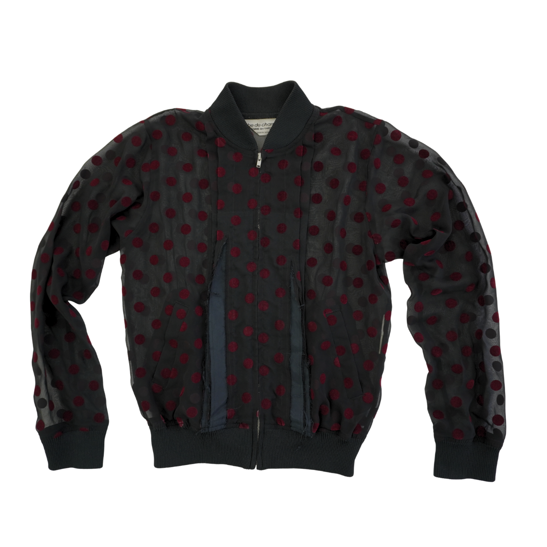 robe de chambre COMME des GARÇONS  Flocked Polka Dot Sheer Jacket