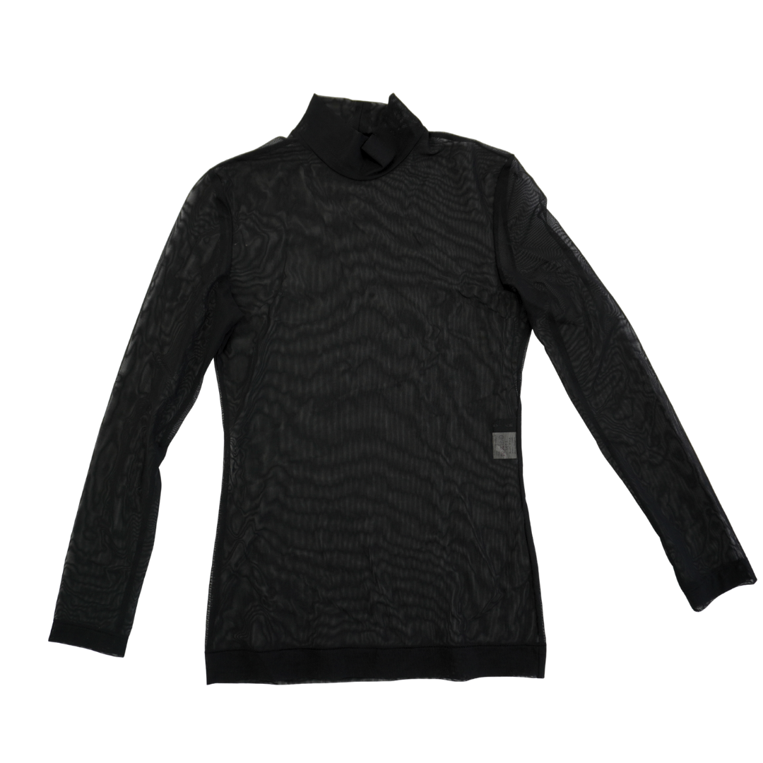 Yohji Yamamoto +NOIR 　 Sheer Tulle High Neck Top