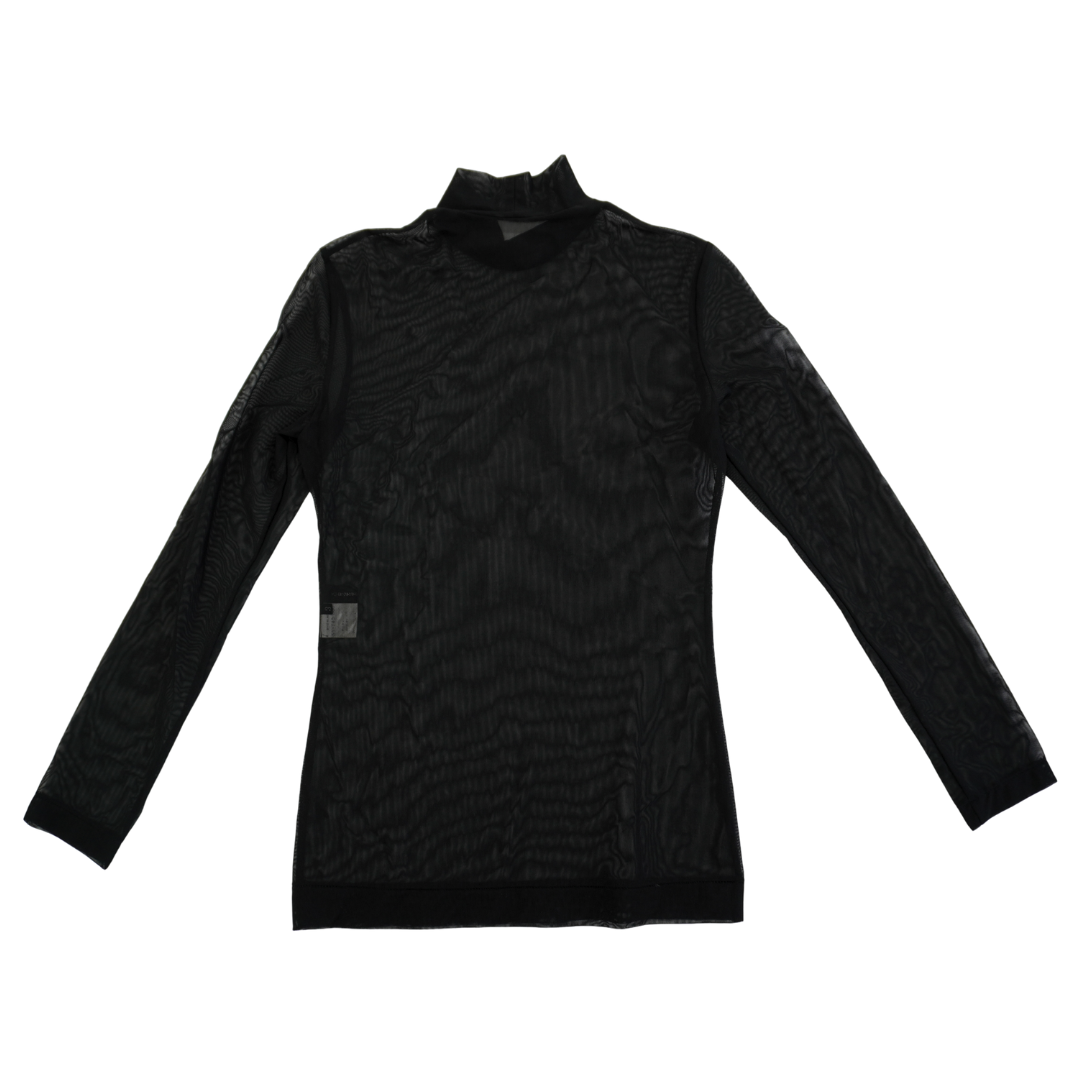 Yohji Yamamoto +NOIR 　 Sheer Tulle High Neck Top