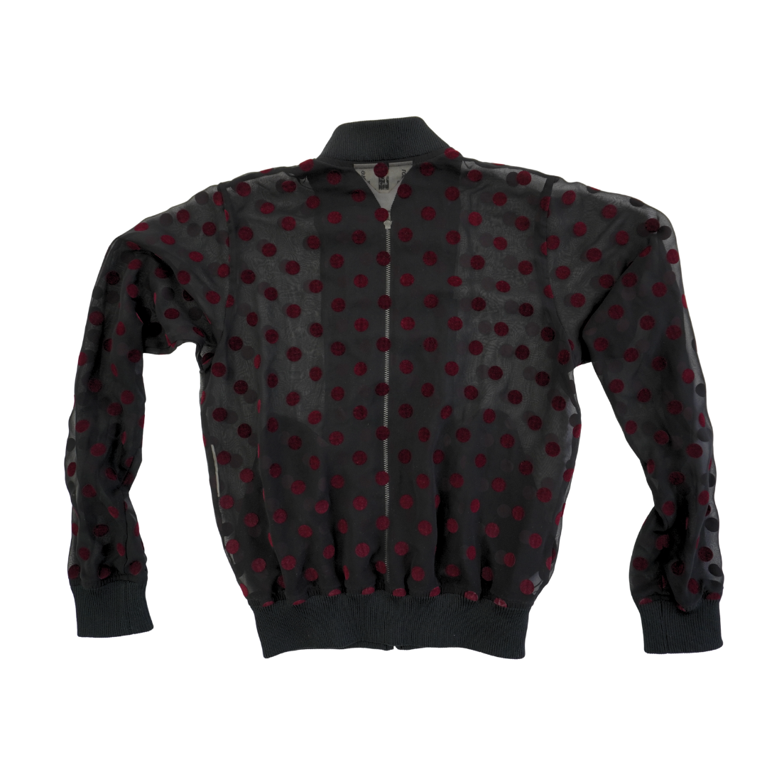 robe de chambre COMME des GARÇONS  Flocked Polka Dot Sheer Jacket