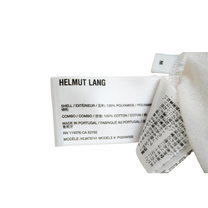 Helmut Lang White printed mesh top M