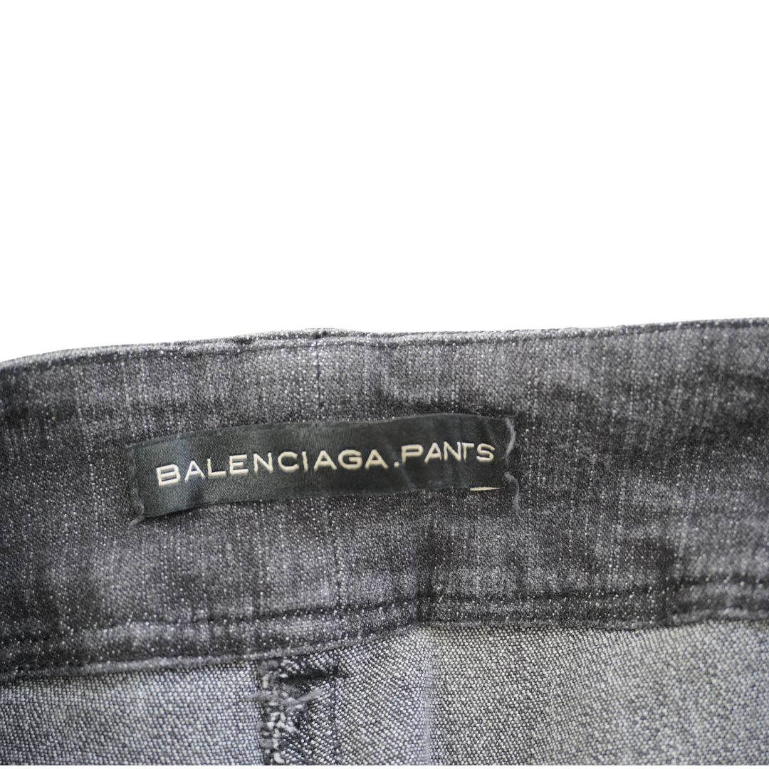 BALENCIAGA  2006 Stretch Black Denim Pants